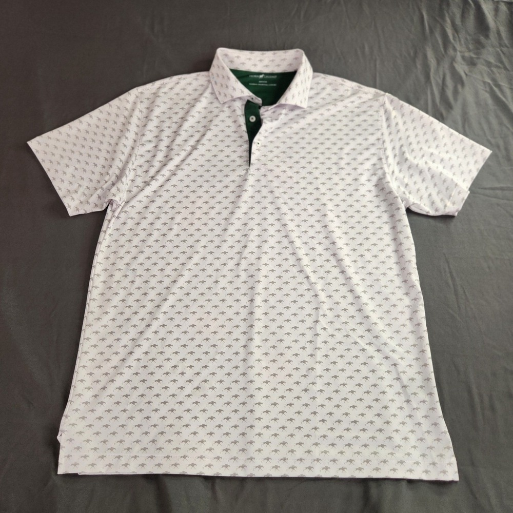 Men's Horn Legend Bamboo Charcoal Polo Golf Shirt Size Medium